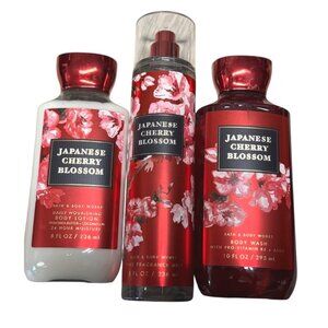Bath & Body Works 3 Piece Japanese Cherry Blossom Set NEW
